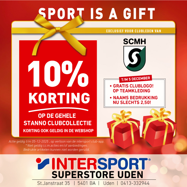 10% korting voor SCMH leden tijdens ‘Sport is a Gift’
